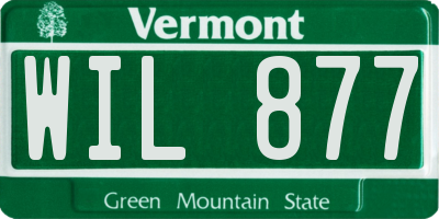 VT license plate WIL877