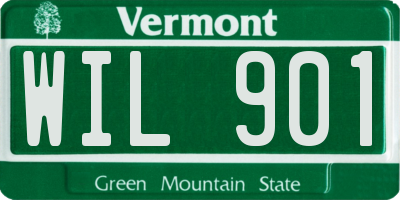 VT license plate WIL901