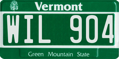 VT license plate WIL904
