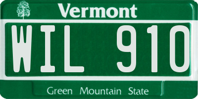 VT license plate WIL910