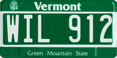 VT license plate WIL912