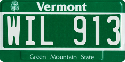 VT license plate WIL913