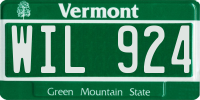 VT license plate WIL924