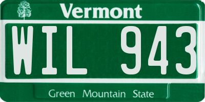VT license plate WIL943
