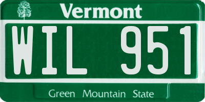 VT license plate WIL951