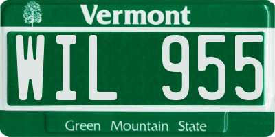 VT license plate WIL955