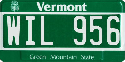 VT license plate WIL956