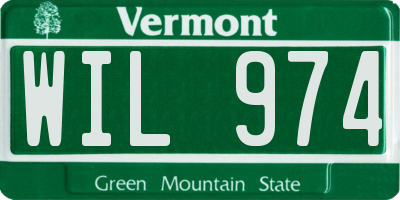 VT license plate WIL974