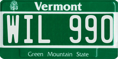 VT license plate WIL990