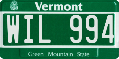 VT license plate WIL994