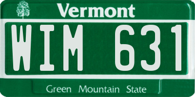 VT license plate WIM631