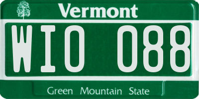 VT license plate WIO088
