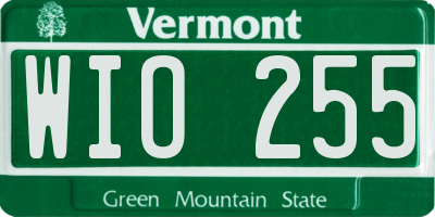 VT license plate WIO255