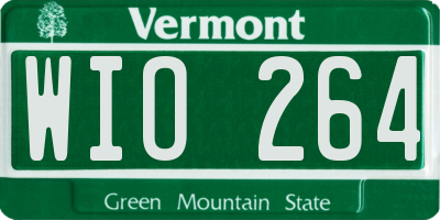 VT license plate WIO264