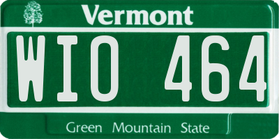 VT license plate WIO464