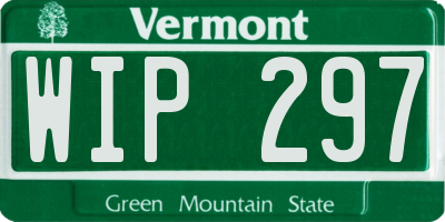 VT license plate WIP297