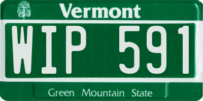 VT license plate WIP591