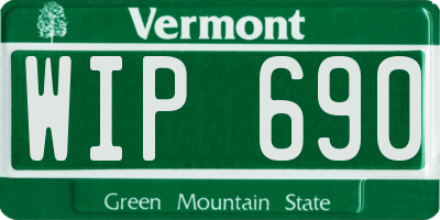 VT license plate WIP690