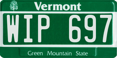 VT license plate WIP697