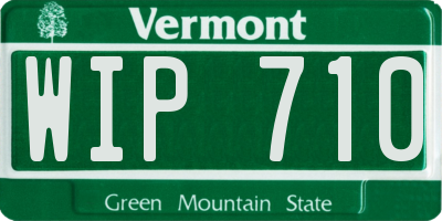 VT license plate WIP710