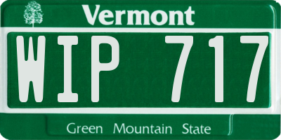 VT license plate WIP717