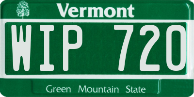 VT license plate WIP720