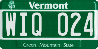 VT license plate WIQ024