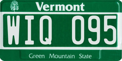 VT license plate WIQ095