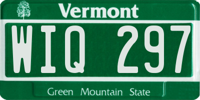 VT license plate WIQ297