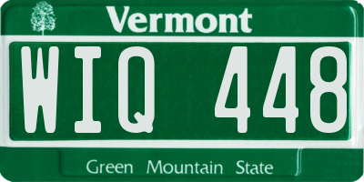 VT license plate WIQ448