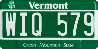 VT license plate WIQ579