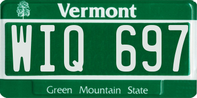 VT license plate WIQ697