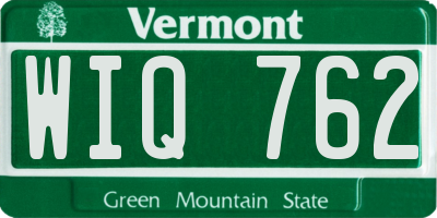 VT license plate WIQ762