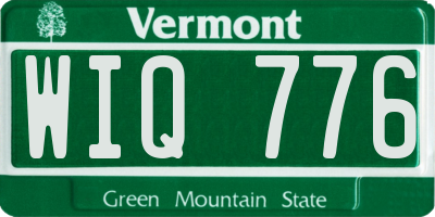 VT license plate WIQ776