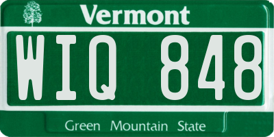 VT license plate WIQ848