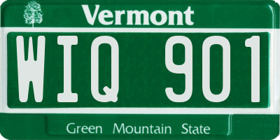VT license plate WIQ901