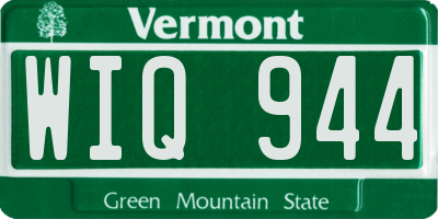 VT license plate WIQ944