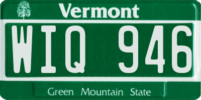 VT license plate WIQ946
