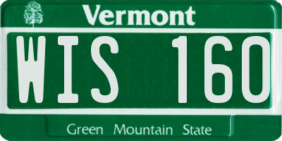 VT license plate WIS160