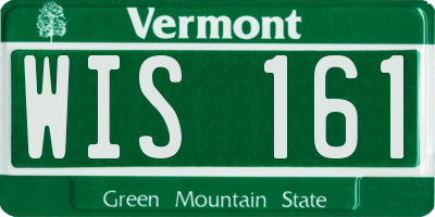 VT license plate WIS161
