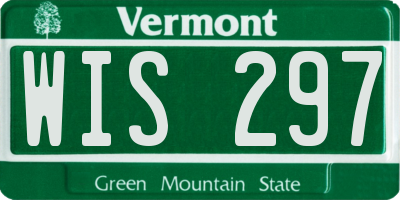 VT license plate WIS297