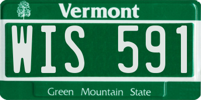 VT license plate WIS591