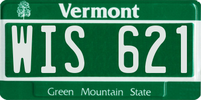 VT license plate WIS621