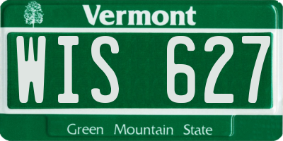 VT license plate WIS627