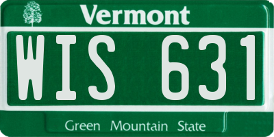 VT license plate WIS631