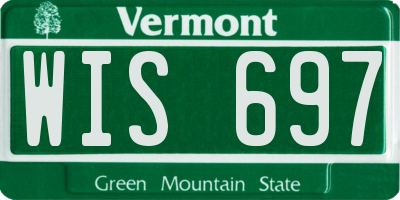 VT license plate WIS697
