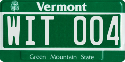 VT license plate WIT004