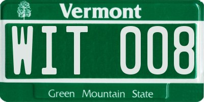 VT license plate WIT008