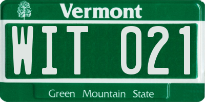 VT license plate WIT021