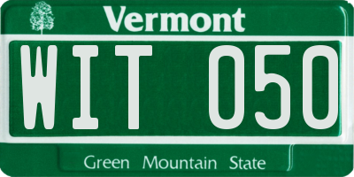 VT license plate WIT050